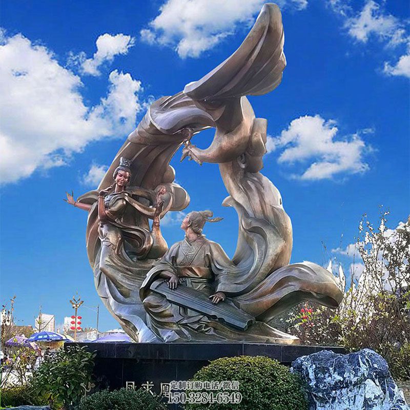 供给广场飞天女神雕塑抽象类