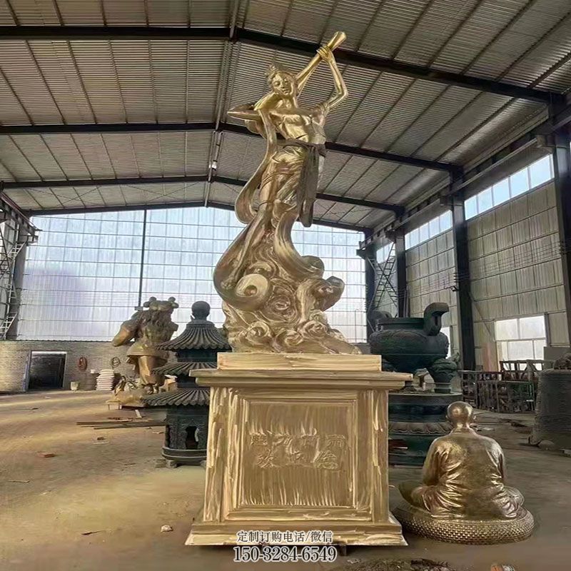 优选小品飞天女神雕塑实景