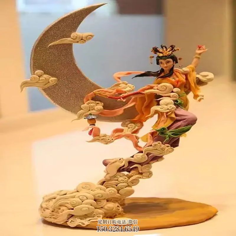 常用欧式奔月女神雕塑花园