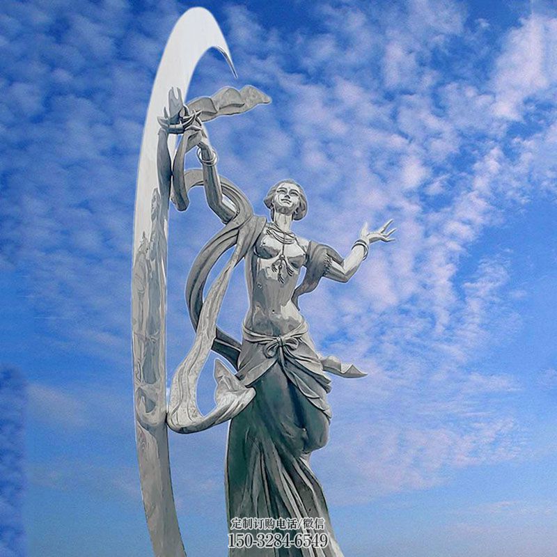 定做大型奔月女神雕塑标识