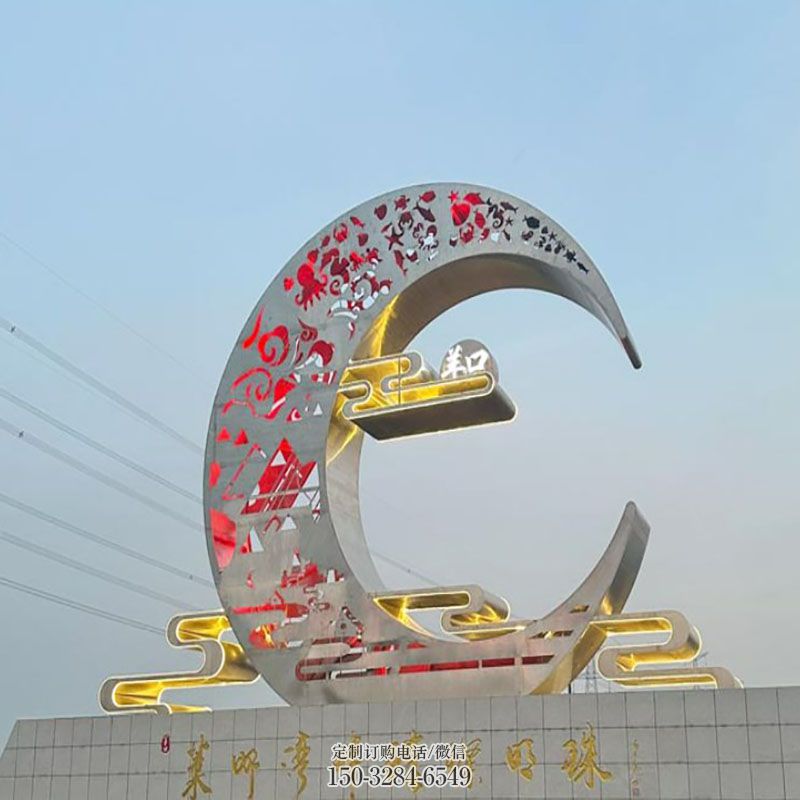 供需室外奔月女神雕塑案例