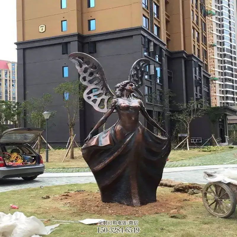 选定广场蝴蝶女神雕塑抽象类