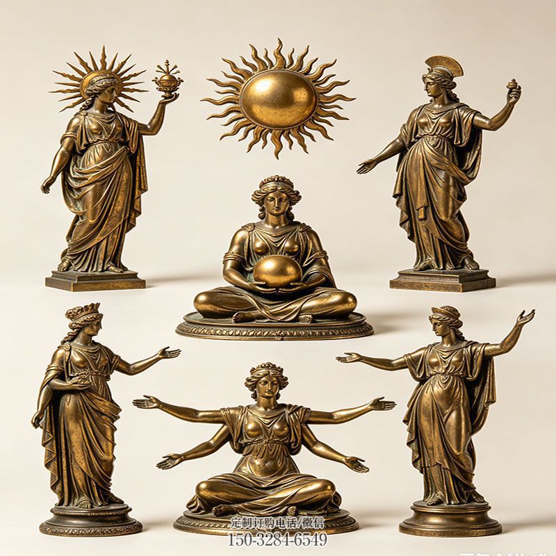 优选彩色太阳女神雕塑种类