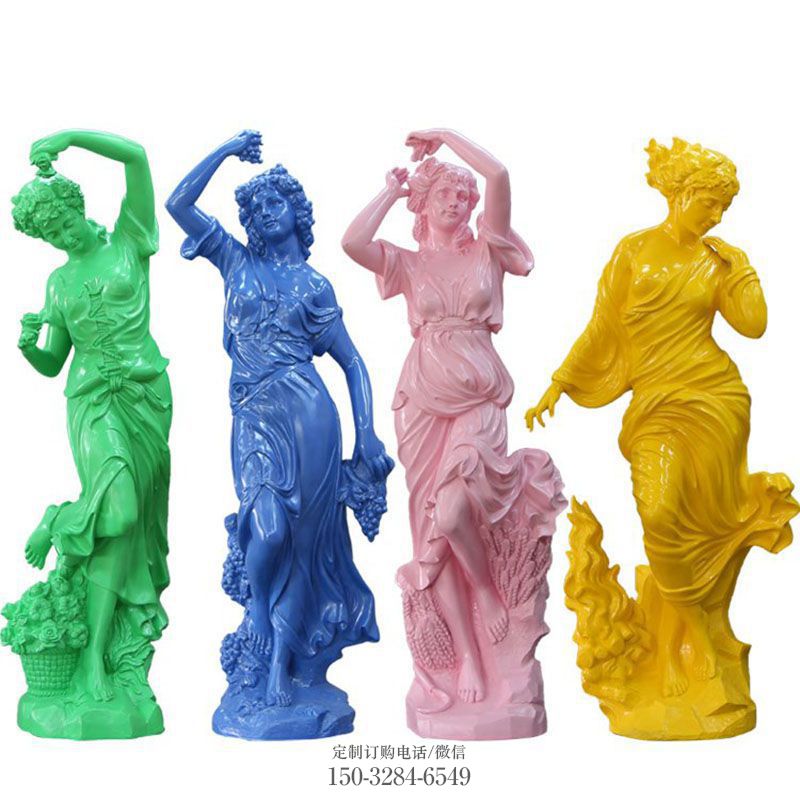 制造商现代西洋女神雕塑景观