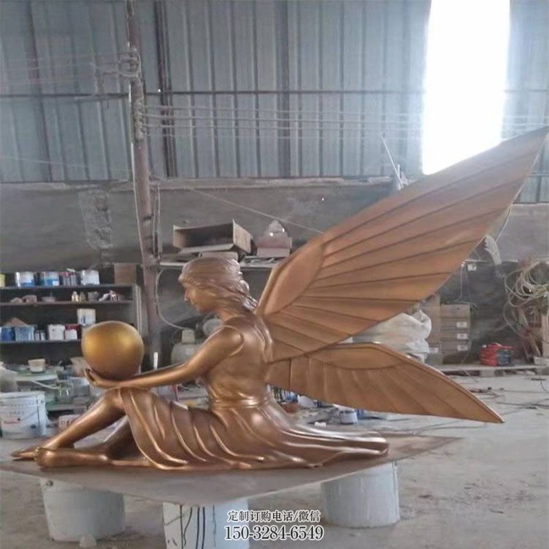 仿古和平女神雕塑 彩绘人物雕塑 现代欧式雕塑