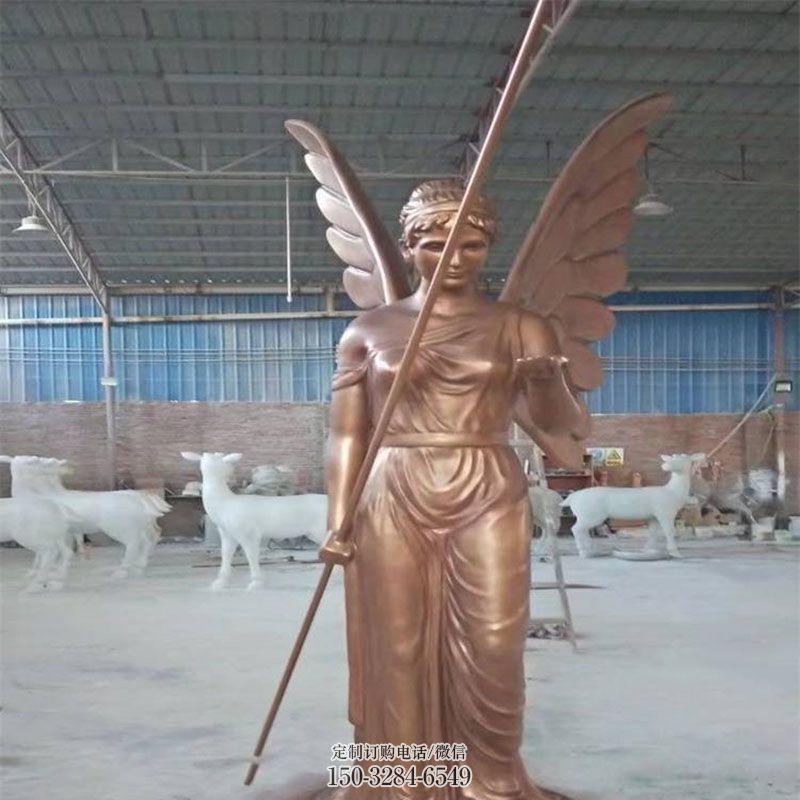 和平女神雕塑 仿真欧式雕塑 烤漆人物雕塑